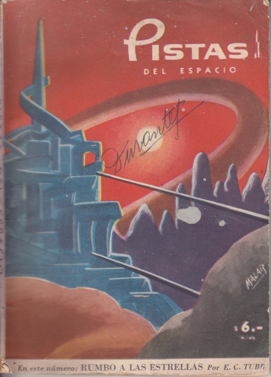 1958 Ciencia Ficcion Pulp Revista Pistas Del Espacio Nº 12 250 00