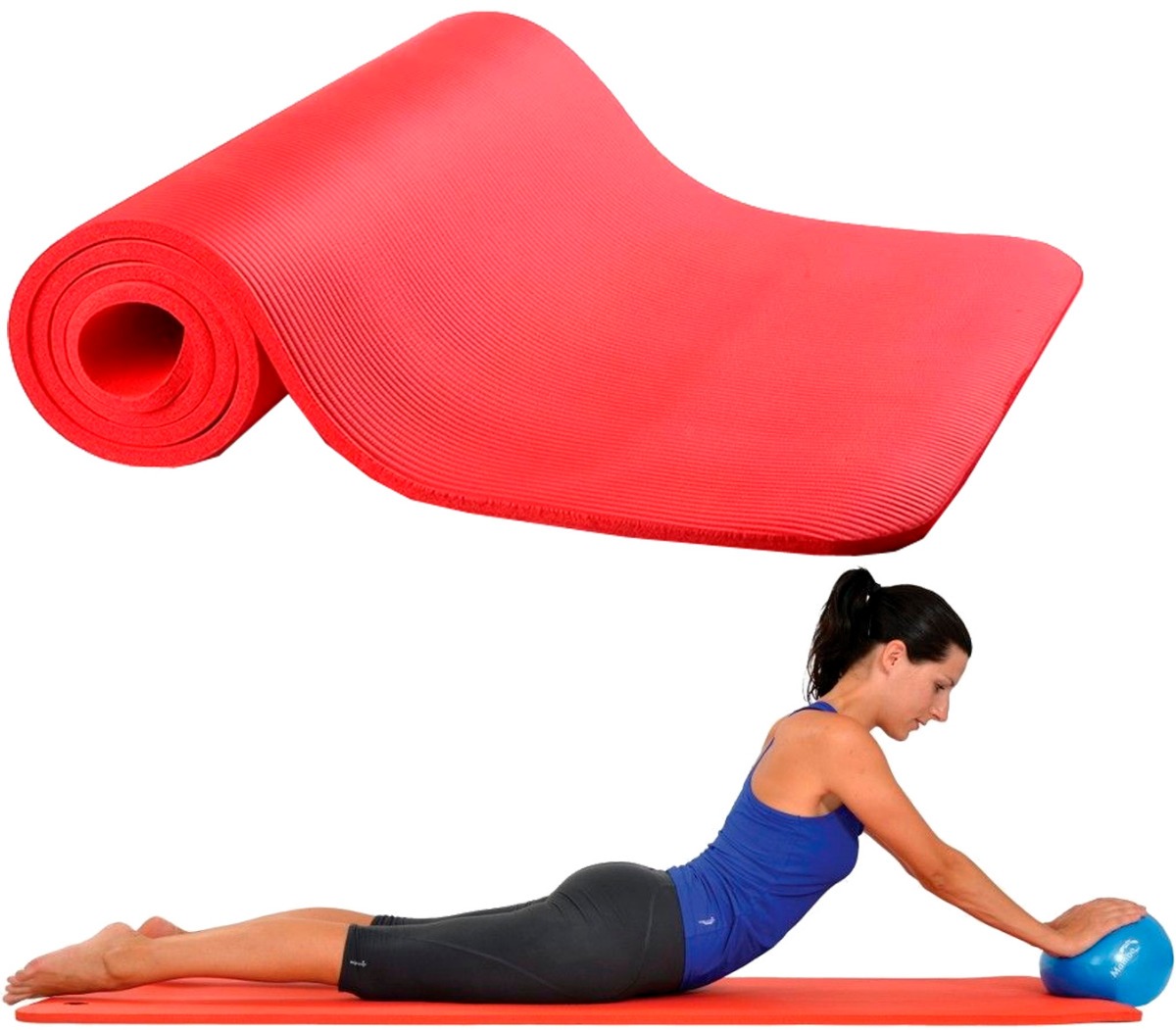 Colchoneta Yoga Mat Mm Pro X Roja Reforzada En