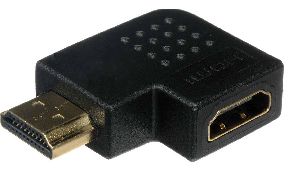 Cupla Codo Adaptador Hdmi Macho Hembra Recto Angulo En