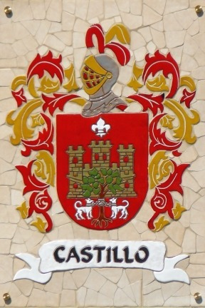 Escudo Del Apellido Castillo Heráldica Lámina 45x30 Cm 380 00