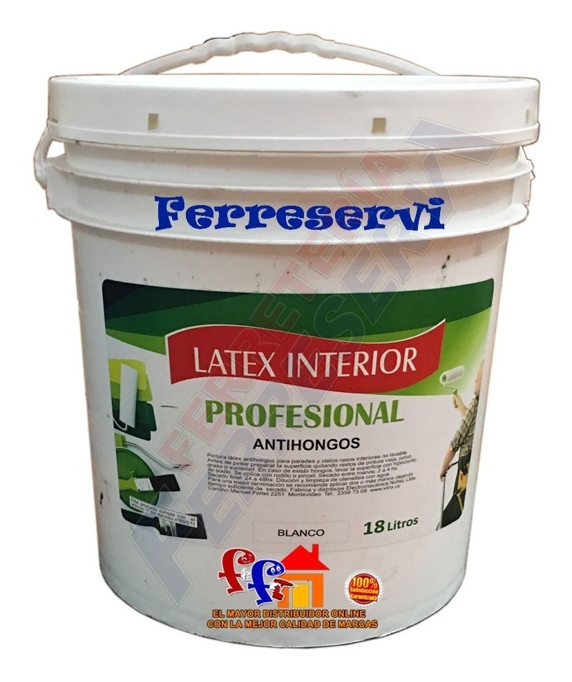 Ff Pintura Pared Latex Interior Antihongo Lt Blanco Profes