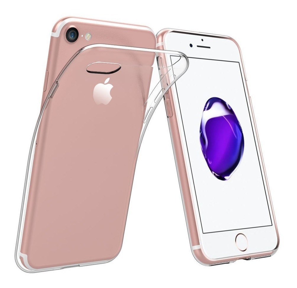 Funda Silicona Transparente Galvanizada Iphone Oem En