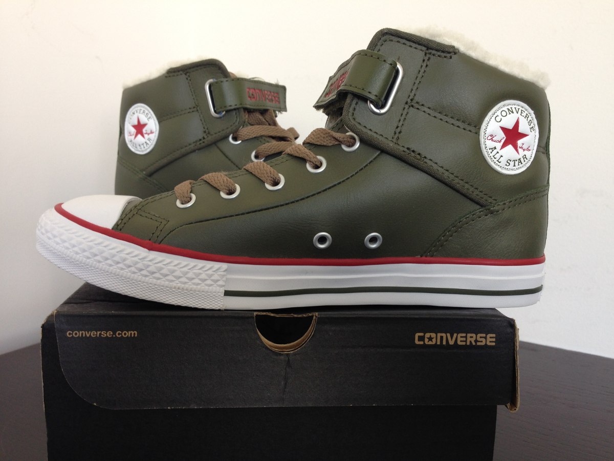 Hermosos Tenis De Bota Converse De Piel Num 24 5 Mujer 1 000 00 En