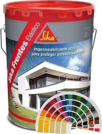 Impermeabilizante Pintura Exterior Sika Frentes En Lata Kg