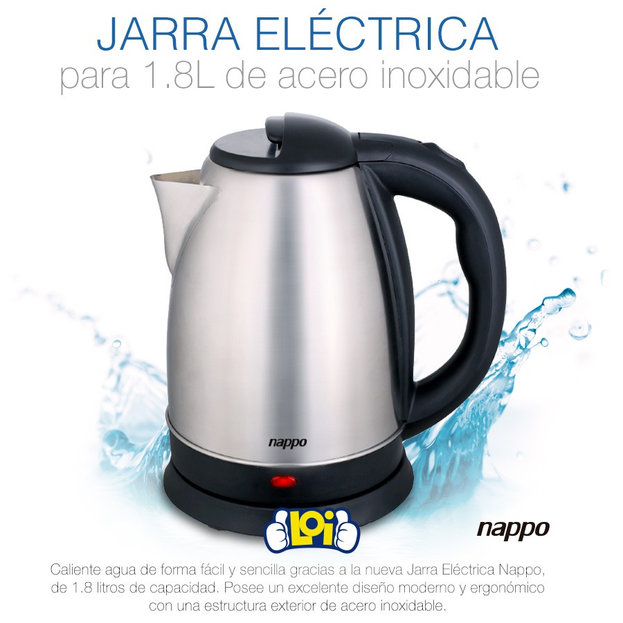 Jarra El Ctrica Nappo L Ac Inox Oferta Irresistible Loi