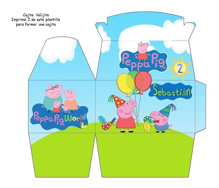 Kit Imprimible Peppa Pig Totalmente Personalizable En