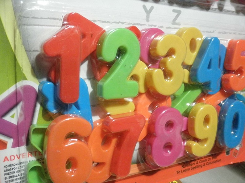 Letras Y Numeros Imantados Abecedario En Plastico Blister 199 00