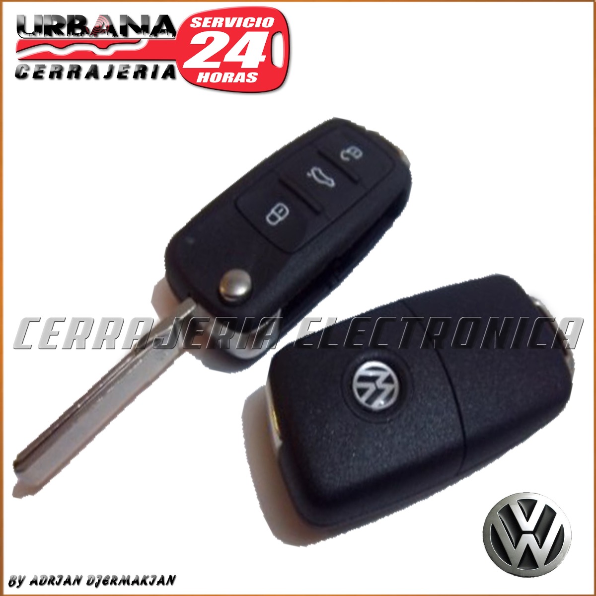 Llave Codificada Control Volkswagen Vw Gol G En