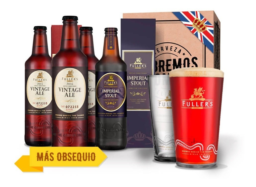 Pack De Cerveza Artesanal Inglesa Fullers Sabremos Tomar 2 960