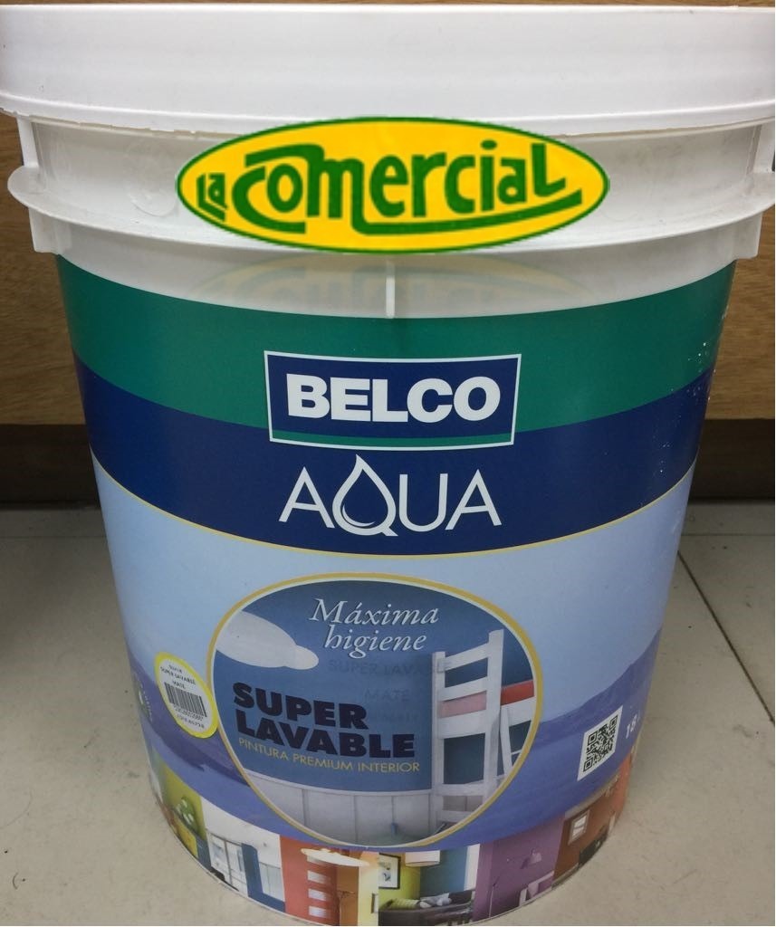 Pintura Belco Aqua Super Lavable Lt Interior Latex