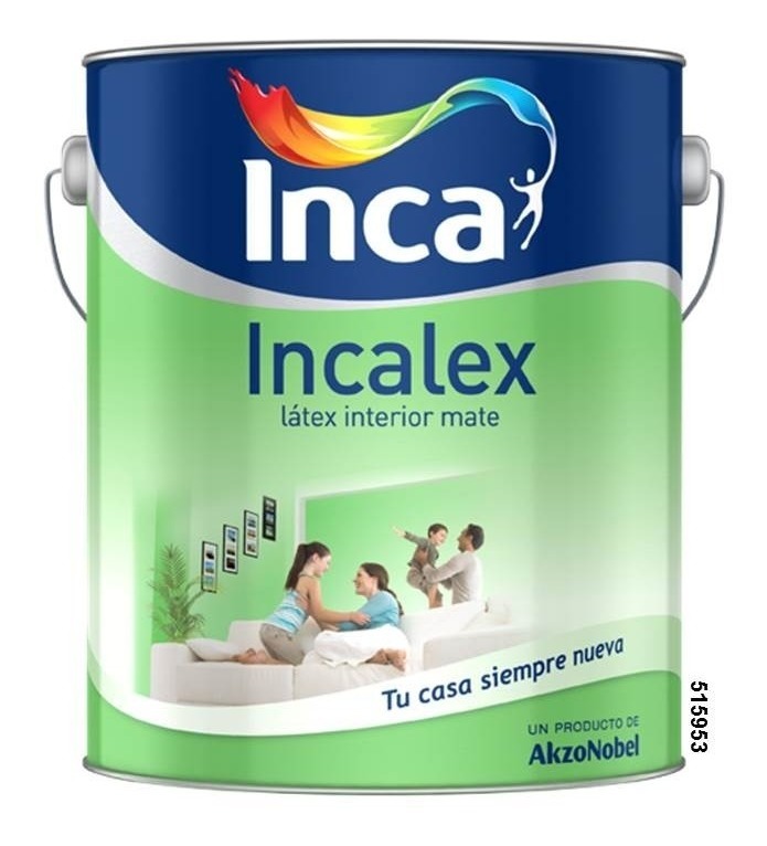 Pintura Interiores Lavable Incalex Mate Blanco X Lts En