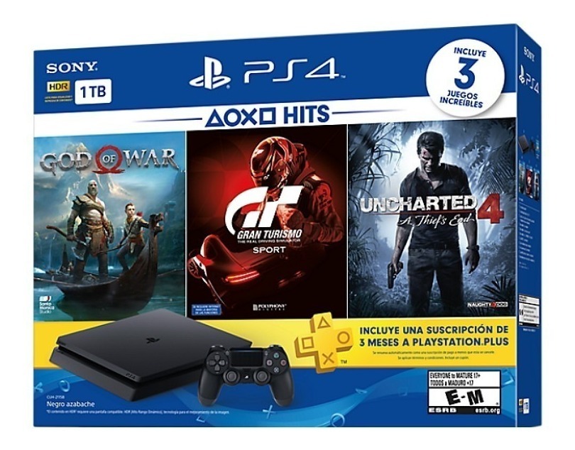 Playstation 4 Ps4 Slim 1tb 3 Juegos Físicos Plus Easybuy U S 615 00