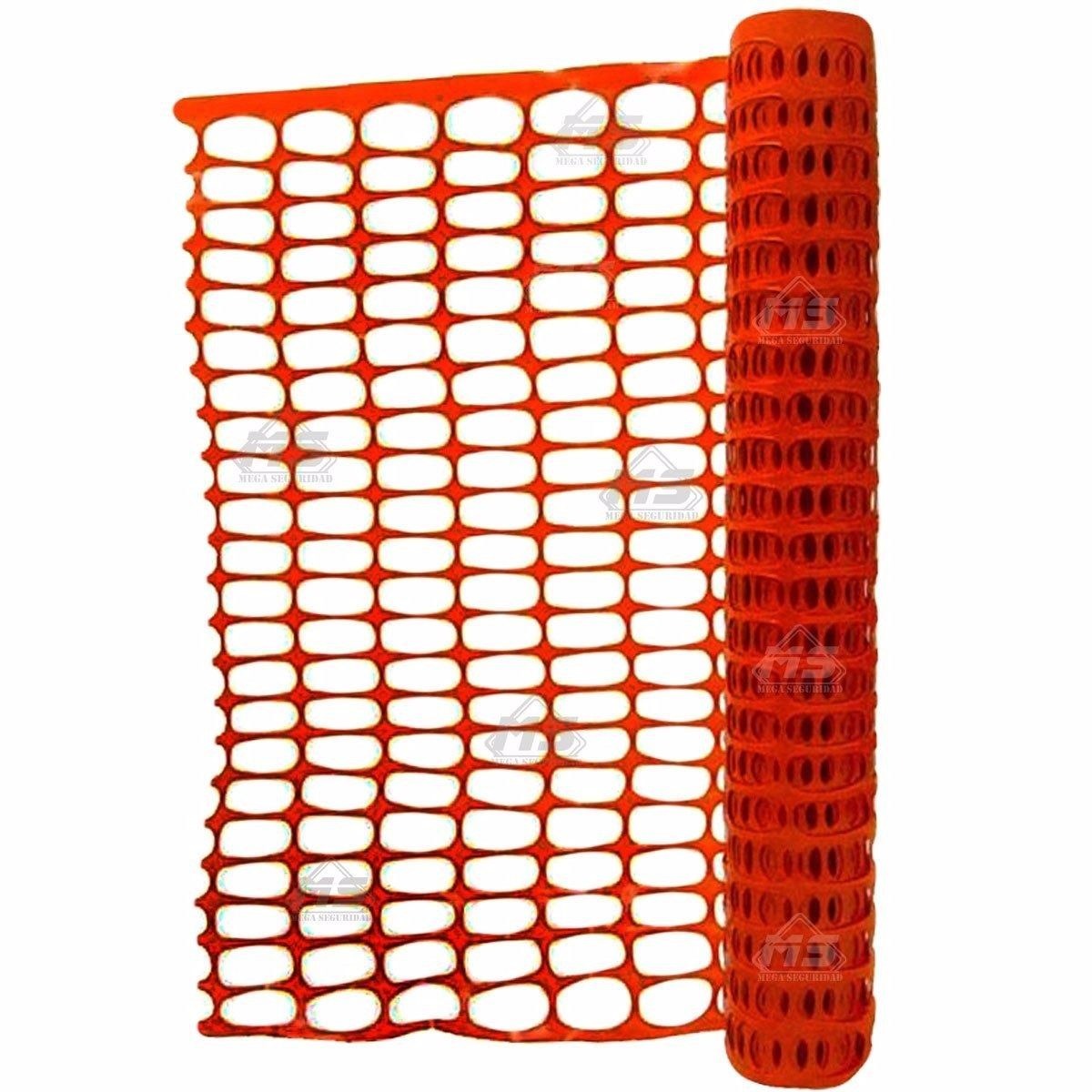 Rollo De Malla Naranja De Seguridad Para Construcción Obra 1 857 94