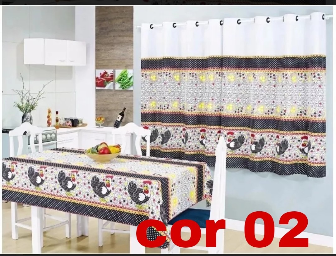 1 Toalha De Mesa E 1 Cortina Cozinha Oxford Ibitinga Atacado R 38 1 Toalha De Mesa E 1 Cortina Cozinha Oxford Ibitinga Atacado R 38