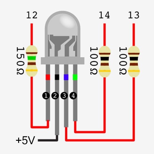 paralel dioda 10 Leds Brillo 5mm Anodo Patas Rgb Led Alto 4 Comun paralel dioda 10 Leds Brillo 5mm Anodo Patas Rgb Led Alto 4 Comun