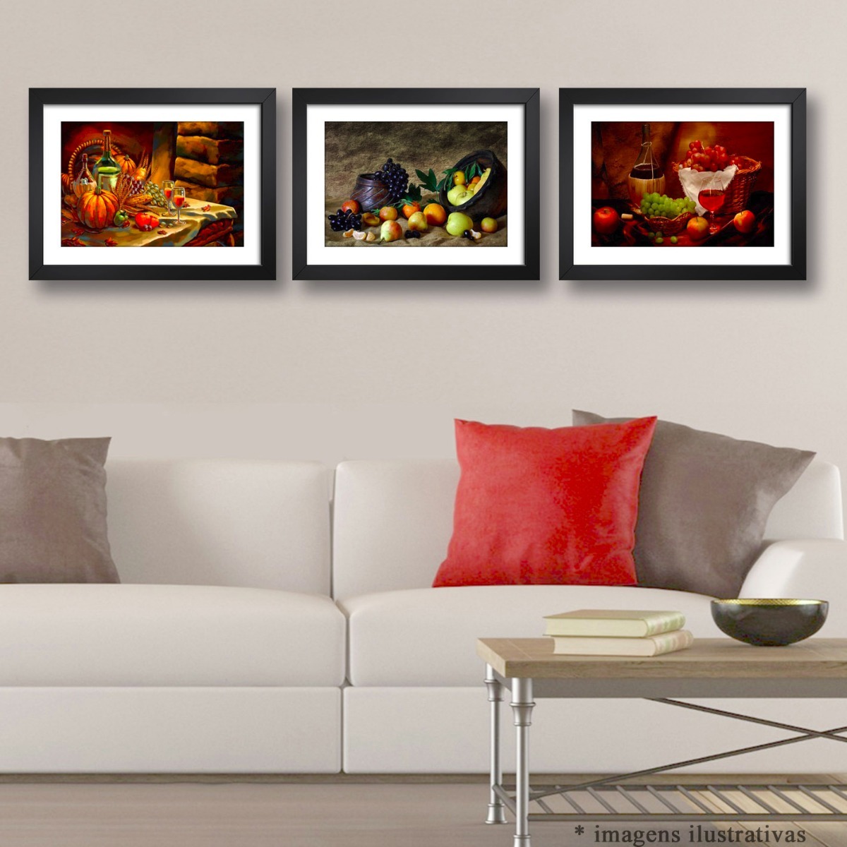 3 Quadros Cozinha Frutas Vinho Decorativo Copa Sala Varanda R 335 3 Quadros Cozinha Frutas Vinho Decorativo Copa Sala Varanda R 335