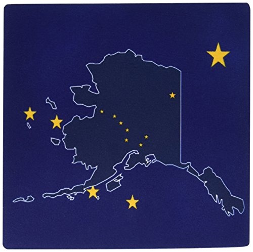 3drose State Flag Of Alaska Background And On Map Mouse ...