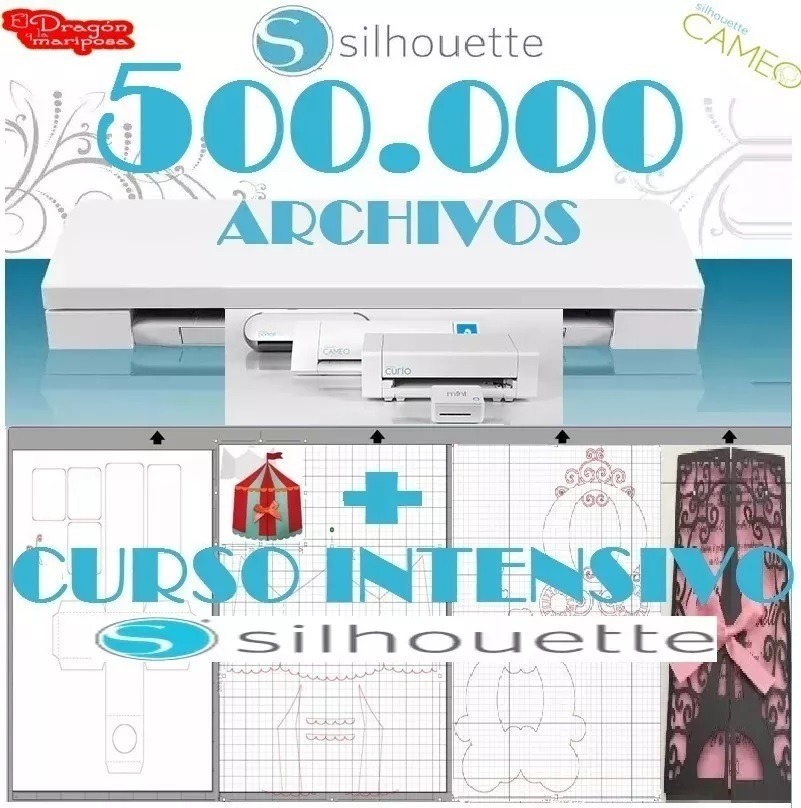 Download 500.000 Archivos Silhouette Corte Cameo Curio + Curso ...