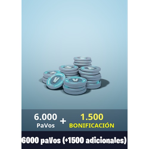 6000 1500 pavos fortnite ps4 pc xbox one ps3 v bucks - pavos fortnite precio 2019