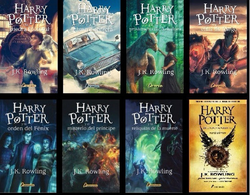 Harry Potter Saga Completa - Los Ocho Libros - Envío Gratis - $ 3.950 ...