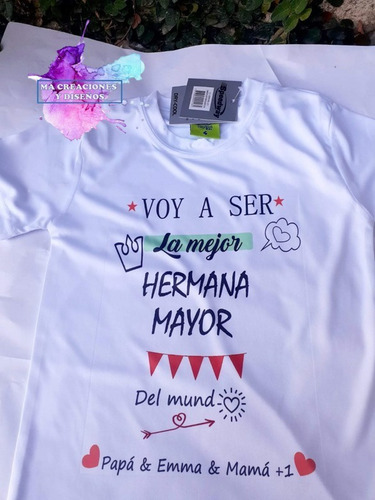 remeras personalizadas para hermanas