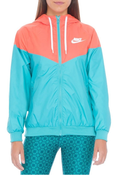 cortavientos nike mujer naranja