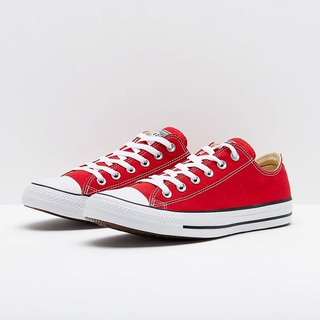 tenis converse hombre rojas