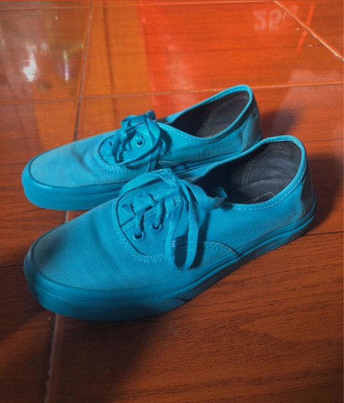 vans verde agua