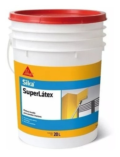 Pintura Super Latex Interior Lavable Sika 20lts Blanco - $ 2.640,00 En ...