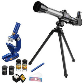 Naturaleza Ciencia Educ Telescopio Niños Microscopio Set Los QrBeoEWCdx