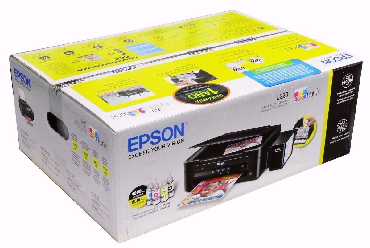 Impresora Epson L220 Inyección De Tinta Multifuncional Nueva 375831 En Mercado Libre 