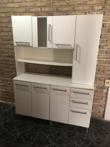 Mueble Modular Cocina Blanco Con Vidrio - $ 1.500,00 en Mercado Libre Mueble Modular Cocina Blanco Con Vidrio - $ 1.500,00 en Mercado Libre