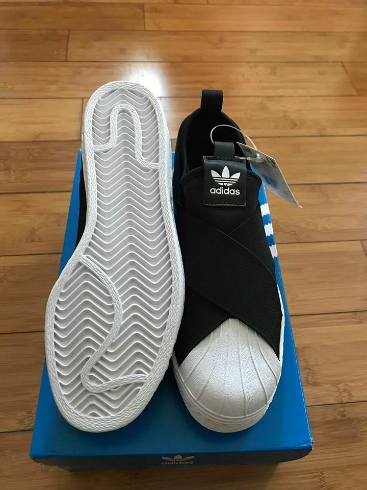 adidas superstar slip on black australia