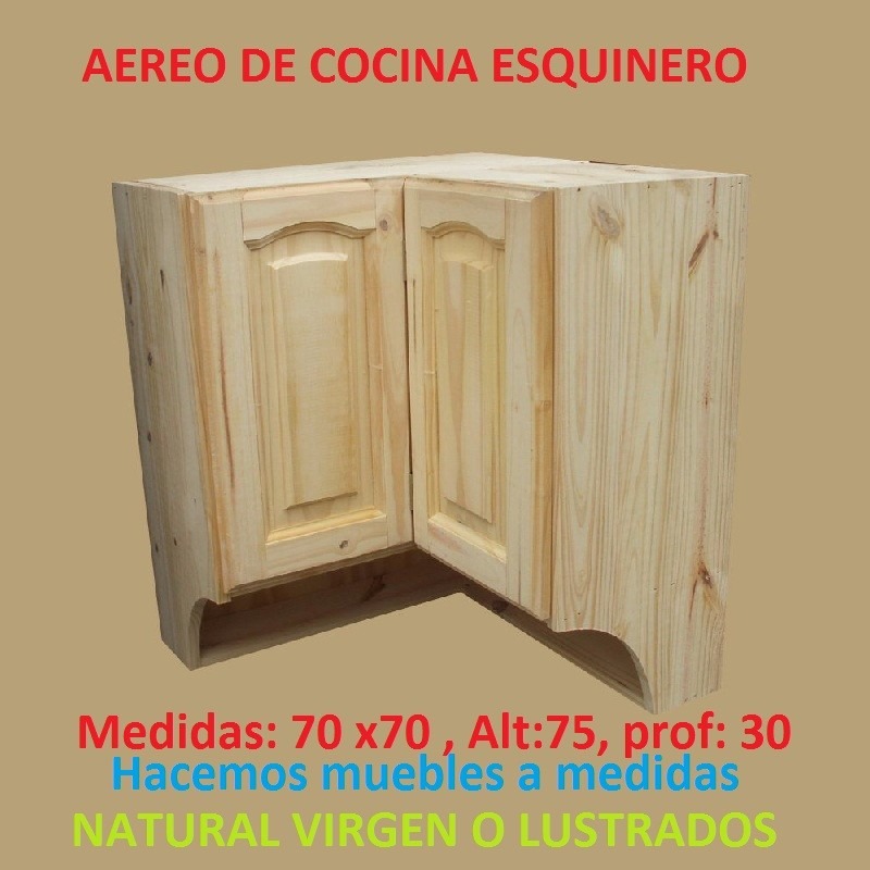 Mueble Aereo De Cocina C/vasera 3 Puertas De Madera Maciza ...