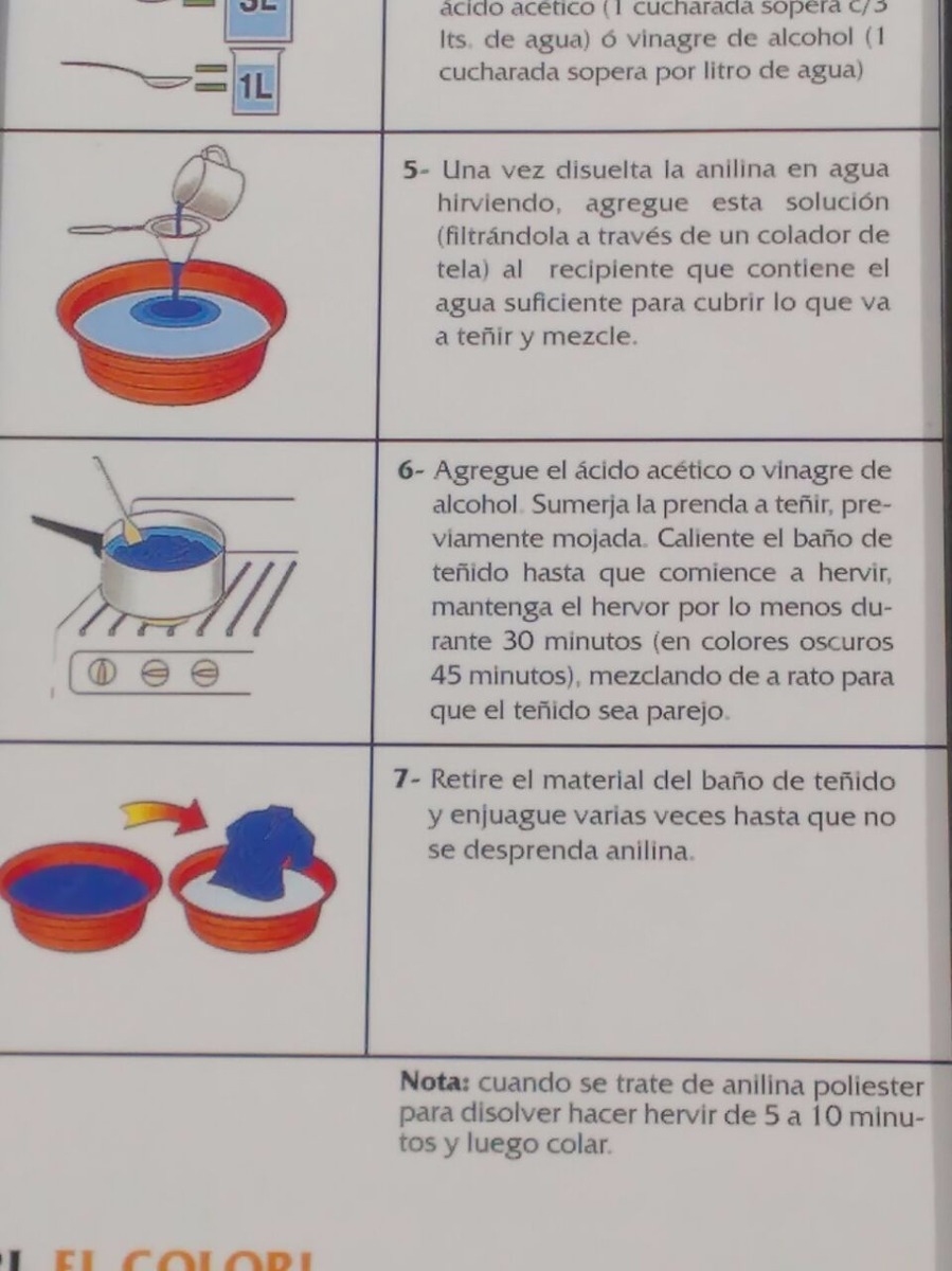 Anilina Para Teñir Fibras Sintéticas Colibrí Sobre De 25 Gr