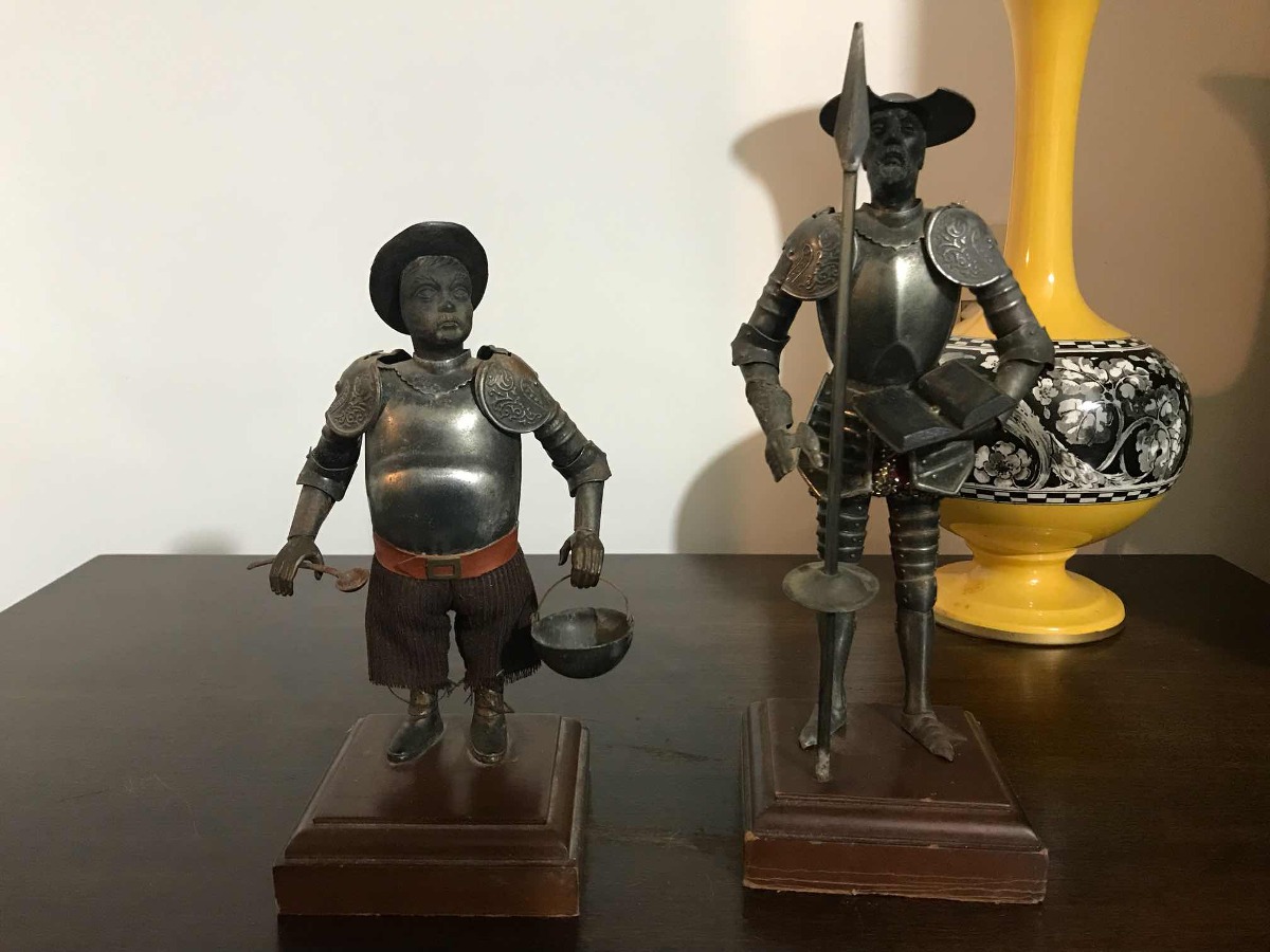 Antiguo Don Quijote Y Sancho Panza - $ 3.000,00 en Mercado ...