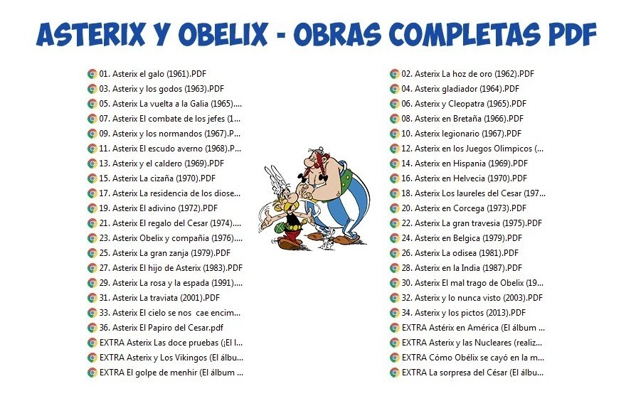 Asterix Y Obelix - Obras Completas Pdf Digital