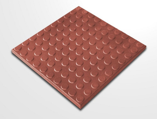 Baldoson Exterior Goma Rojo 40x40 Patio Veredas Compacto - U$S 4,46 en