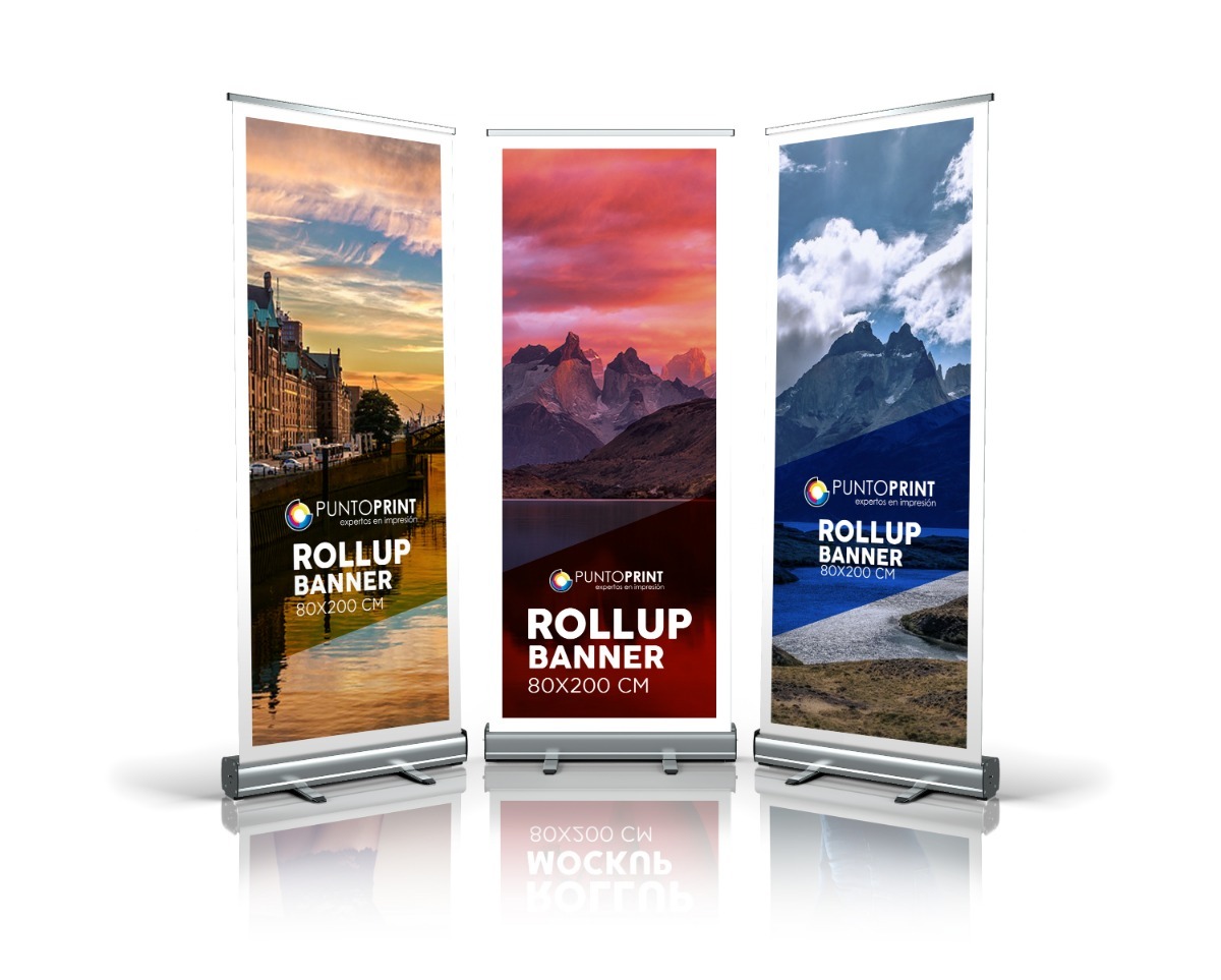 Banner Roll Up Con Lona Impresa X Cm Puntoprint En Mercado Libre