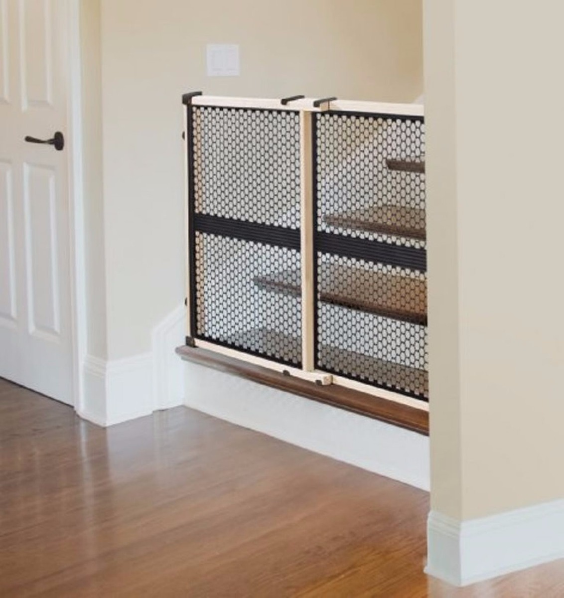 Barandal Puerta Seguridad Reja Madera P/bebes Munchkin Masco - $ 950.00