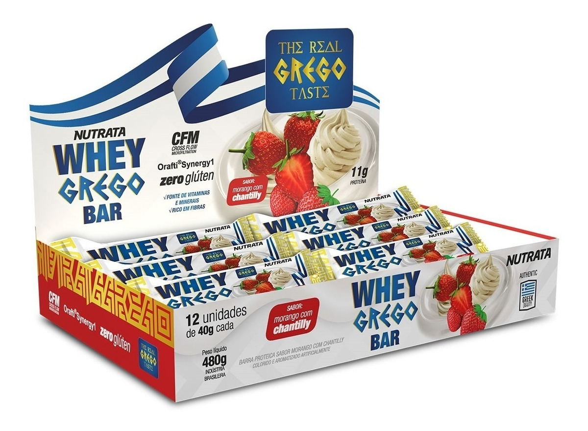 Barra De Proteina Whey Grego Bar - $ 120,00 en Mercado Libre