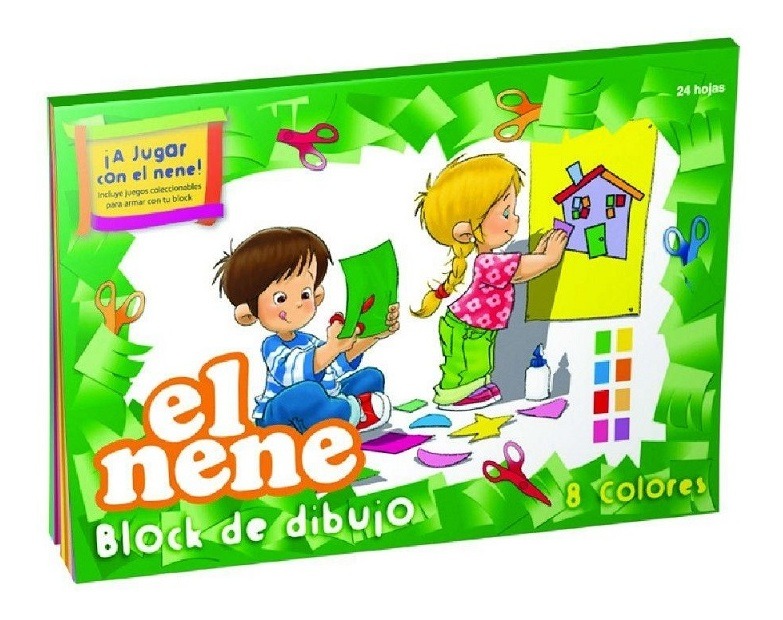 Block Cartulina Colores X24h El Nene N5 - $ 70,30 en Mercado Libre