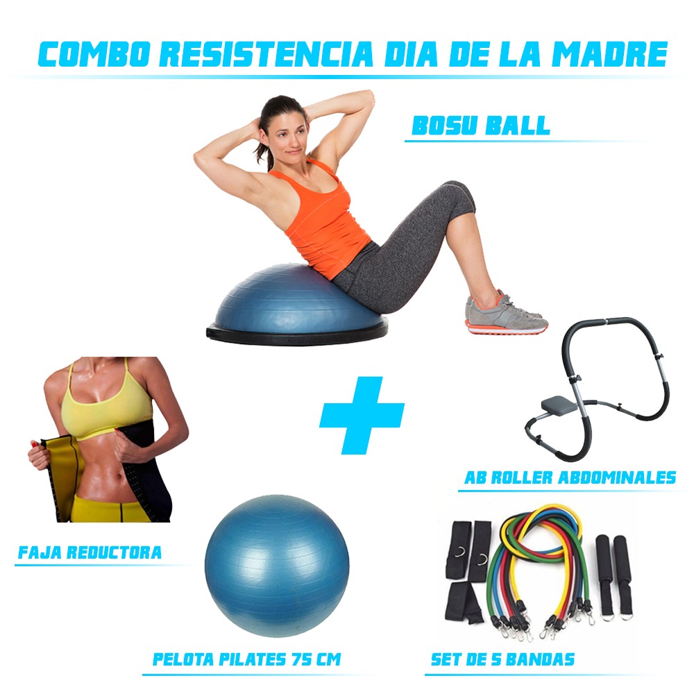 Abdominales con pelota bosu