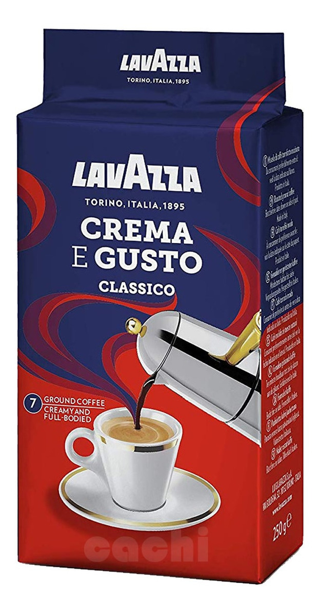 Cafe Lavazza Crema E Gusto 250gr De Maquina Molido 399