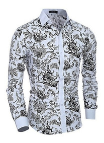 camisa floreada para hombre