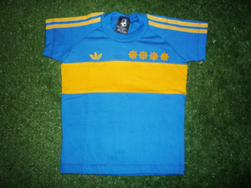 camiseta boca retro adidas