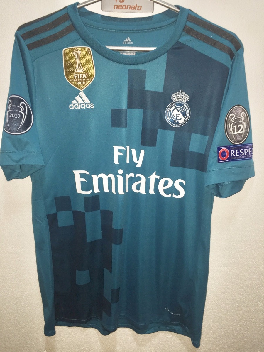 Camiseta Celeste Real Madrid 2017/2018. Ronaldo. Original. - $ 1.390,00 en Mercado Libre