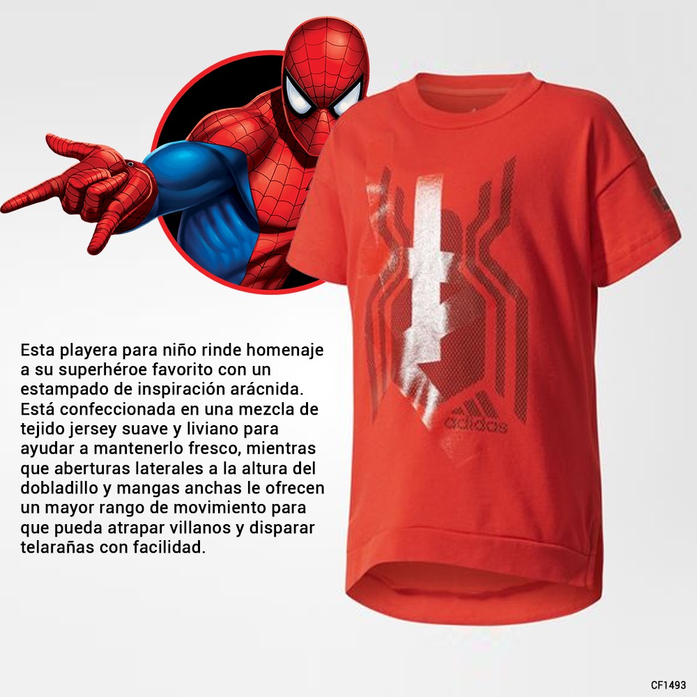 camiseta hombre araña niño