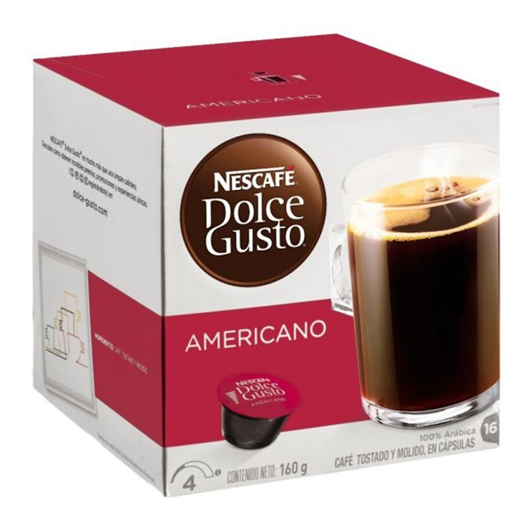 Capsulas Nescafe Dolce Gusto Americano 16 Unidades Febo