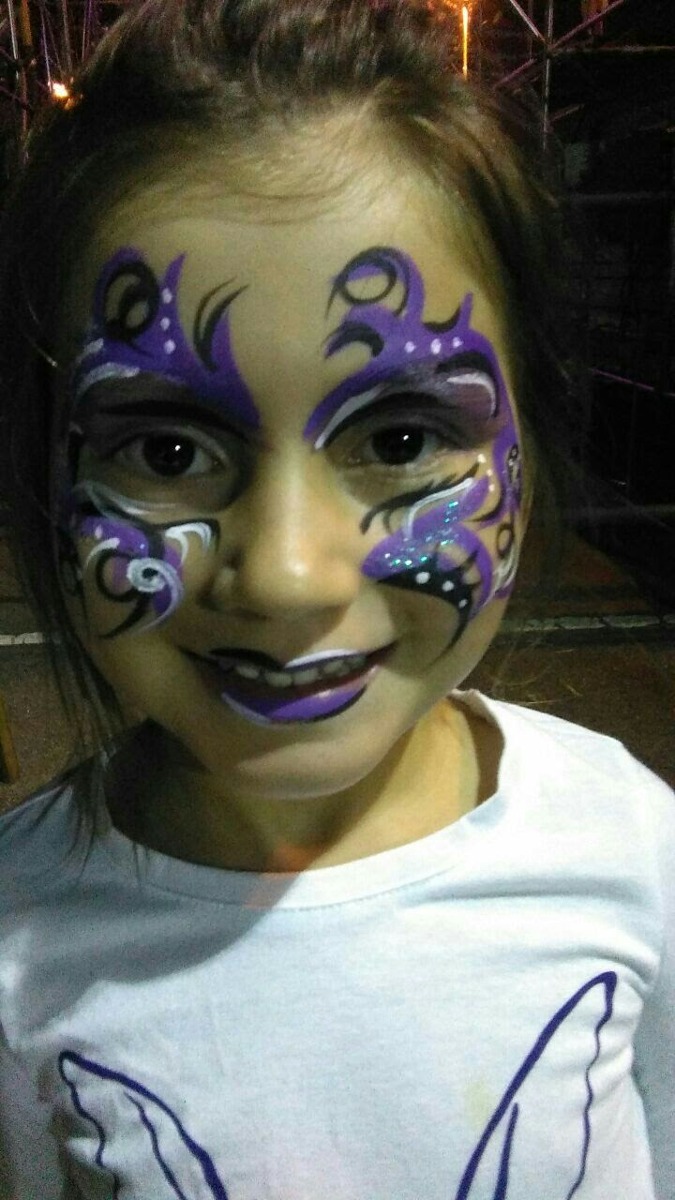 Cara Pintada Maquillaje Infantil Cumpleaños Fiesta Evento 